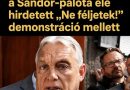 Orbán Viktor is kiállt a Sándor-palota elé hirdetett „Ne féljetek!” demonstráció mellett