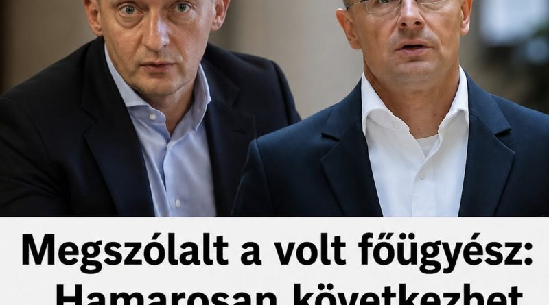 Megszólalt a volt főügyész: Hamarosan következhet Rogán és Szijjártó