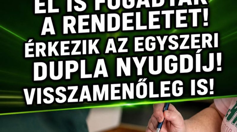 Érkezik az egyszeri dupla nyugdíj!