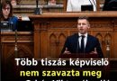 Több tiszás képviselők nem szavazták meg az Orbán Viktorról szóló Alaptörvény-módosítást! Megvan, kik voltak!