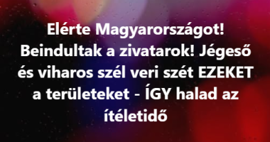 Elérte Magyarországot! Beindultak a zivatarok! Jégeső és viharos szél veri szét EZEKET a területeket – ÍGY halad az ítéletidő
