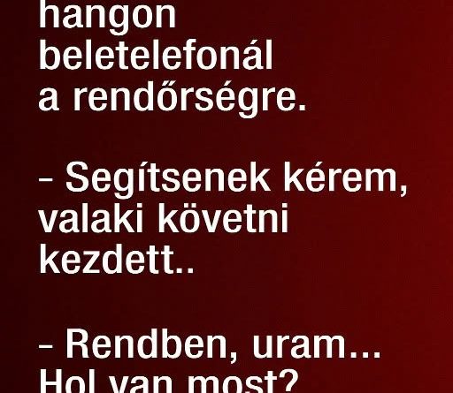 VICC: Egy férfi riadt hangon beletelefonál a rendőrségre.